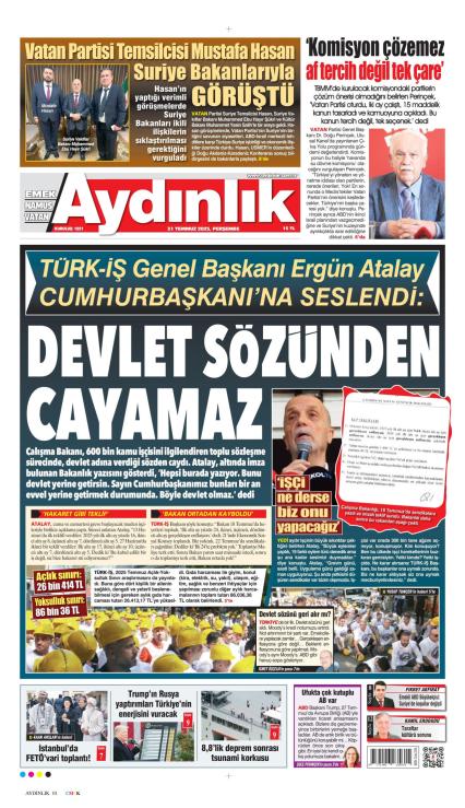 Aydınlık Gazetesi